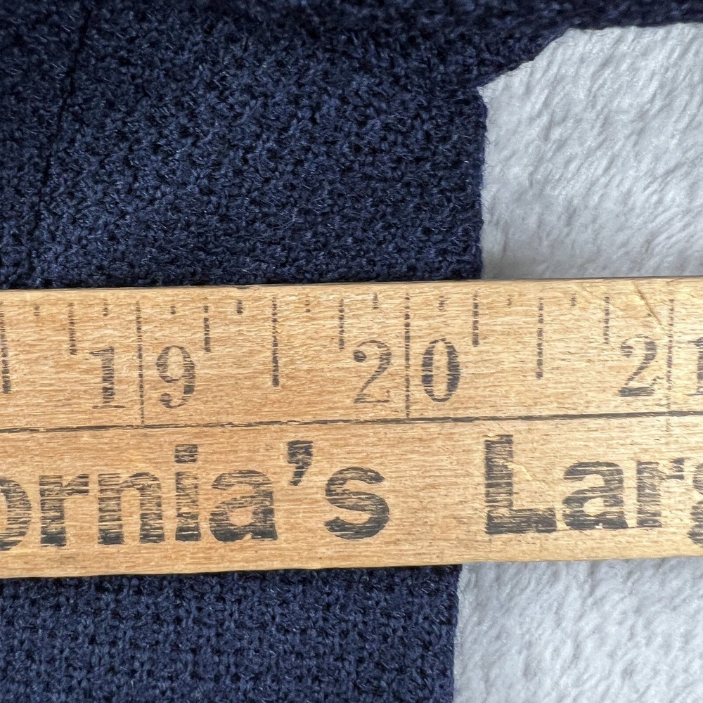 St John Collection Marie Gray Medium Women Santana Knit Blazer Navy Gold Buttons - Picture 10 of 12